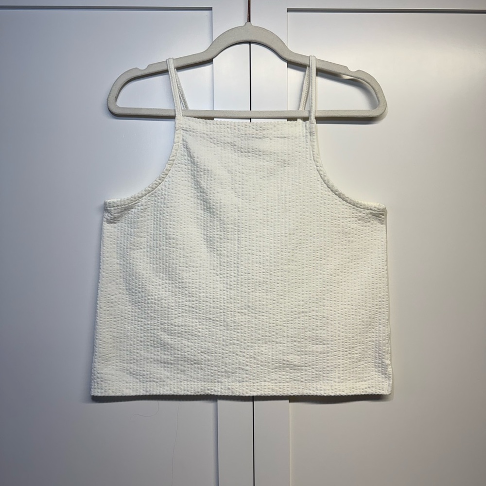 Madewell Textured Cream Tank Top